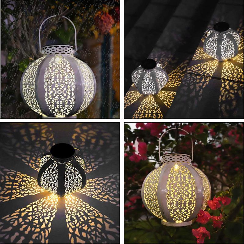 Alba – Maple Leaf Solar Shadow Lantern