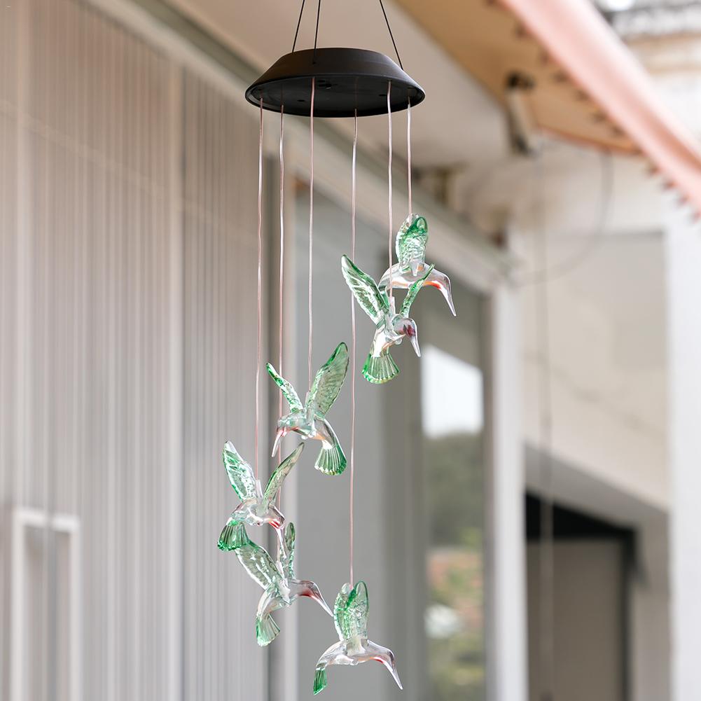 Gustav – Solar Hummingbird Wind Chime Light