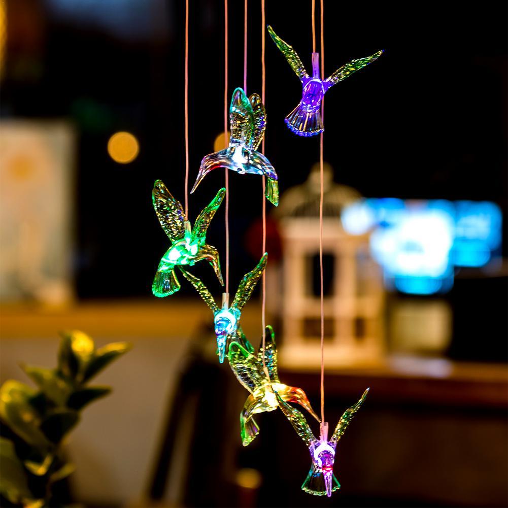 Gustav – Solar Hummingbird Wind Chime Light