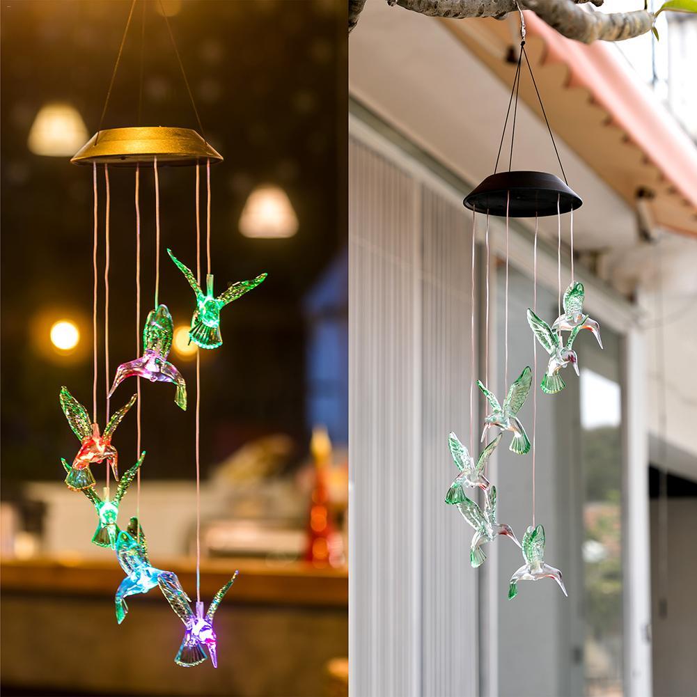 Gustav – Solar Hummingbird Wind Chime Light