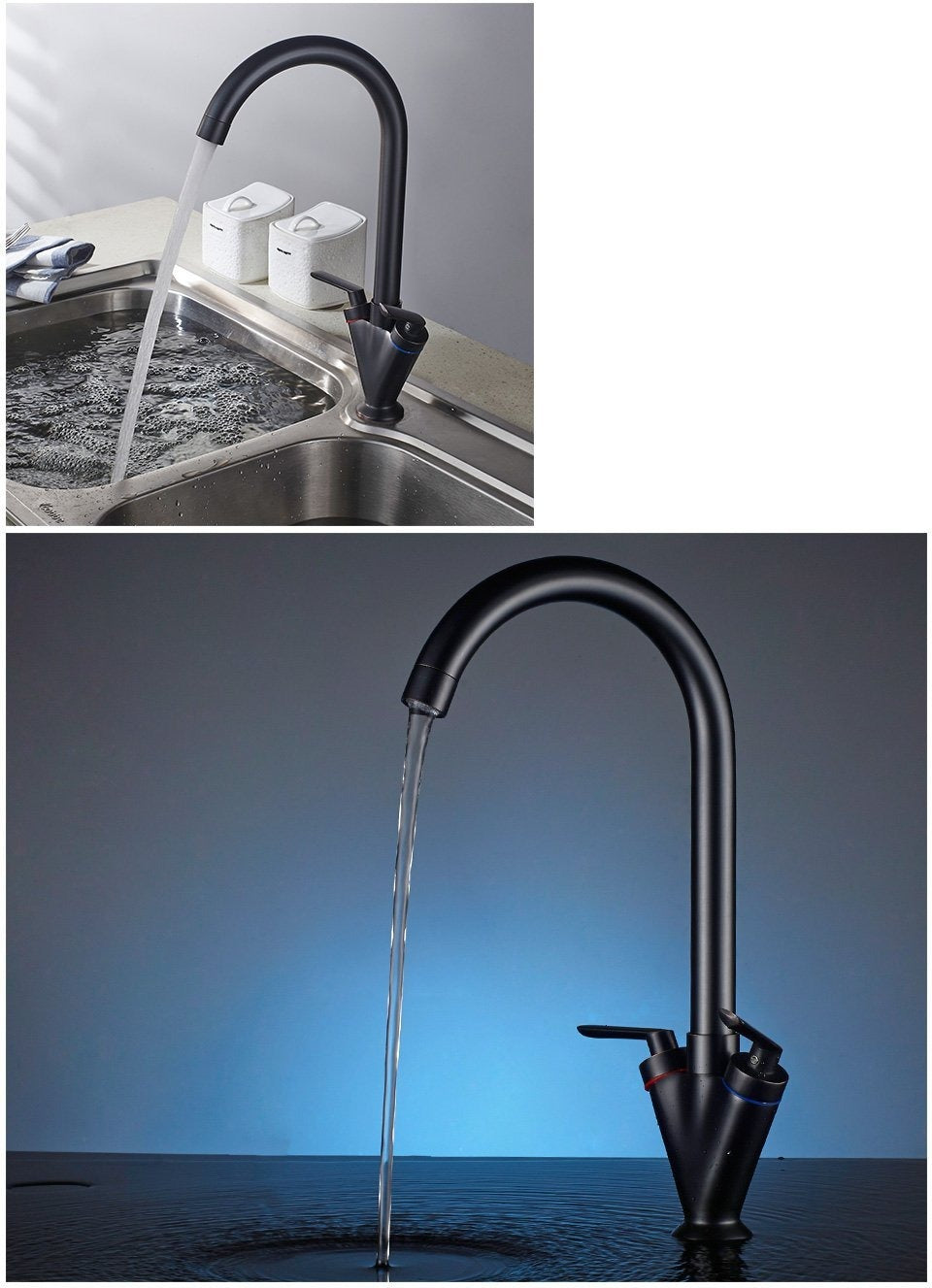 Grove – Two-Handle Swivel Kitchen Mixer