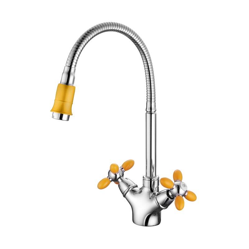 Coral – Two-Handle Colour-Accent Kitchen Tap