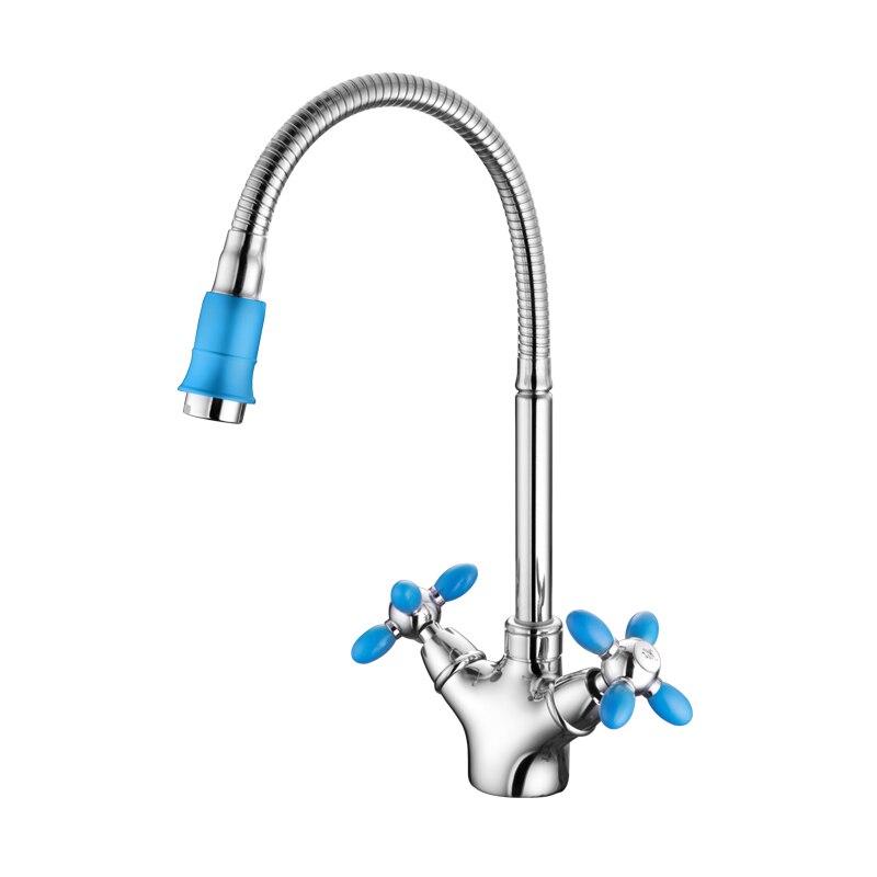 Coral – Two-Handle Colour-Accent Kitchen Tap