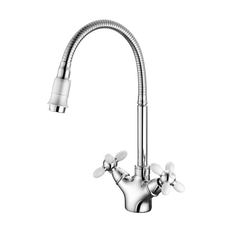 Coral – Two-Handle Colour-Accent Kitchen Tap