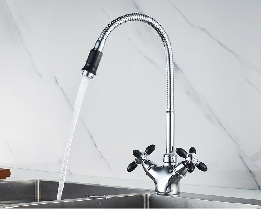 Coral – Two-Handle Colour-Accent Kitchen Tap