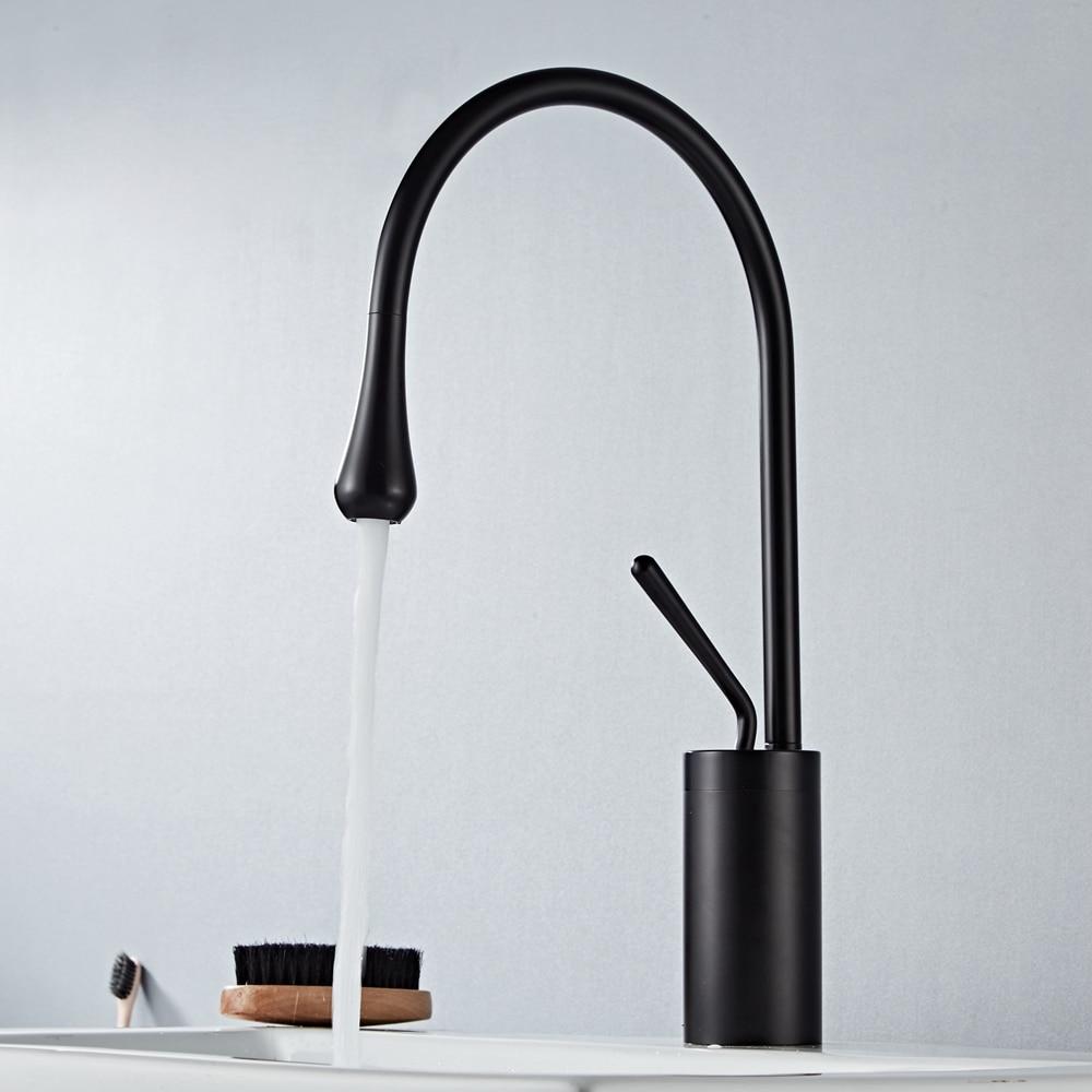 Alder – Tall Swivel-Spout Brass Basin Faucet