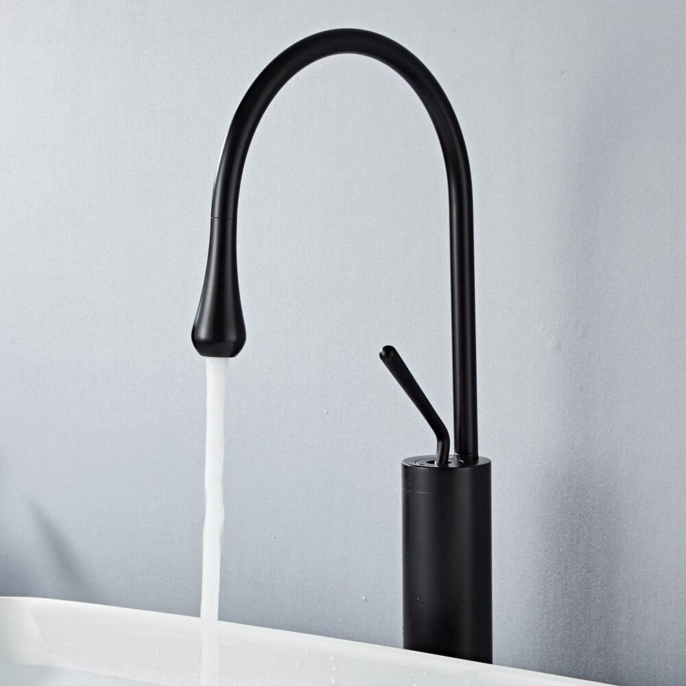 Alder – Tall Swivel-Spout Brass Basin Faucet