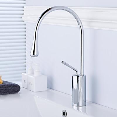 Alder – Tall Swivel-Spout Brass Basin Faucet