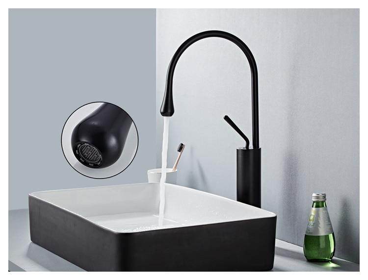 Alder – Tall Swivel-Spout Brass Basin Faucet