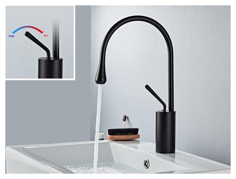 Alder – Tall Swivel-Spout Brass Basin Faucet