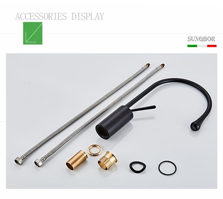 Alder – Tall Swivel-Spout Brass Basin Faucet