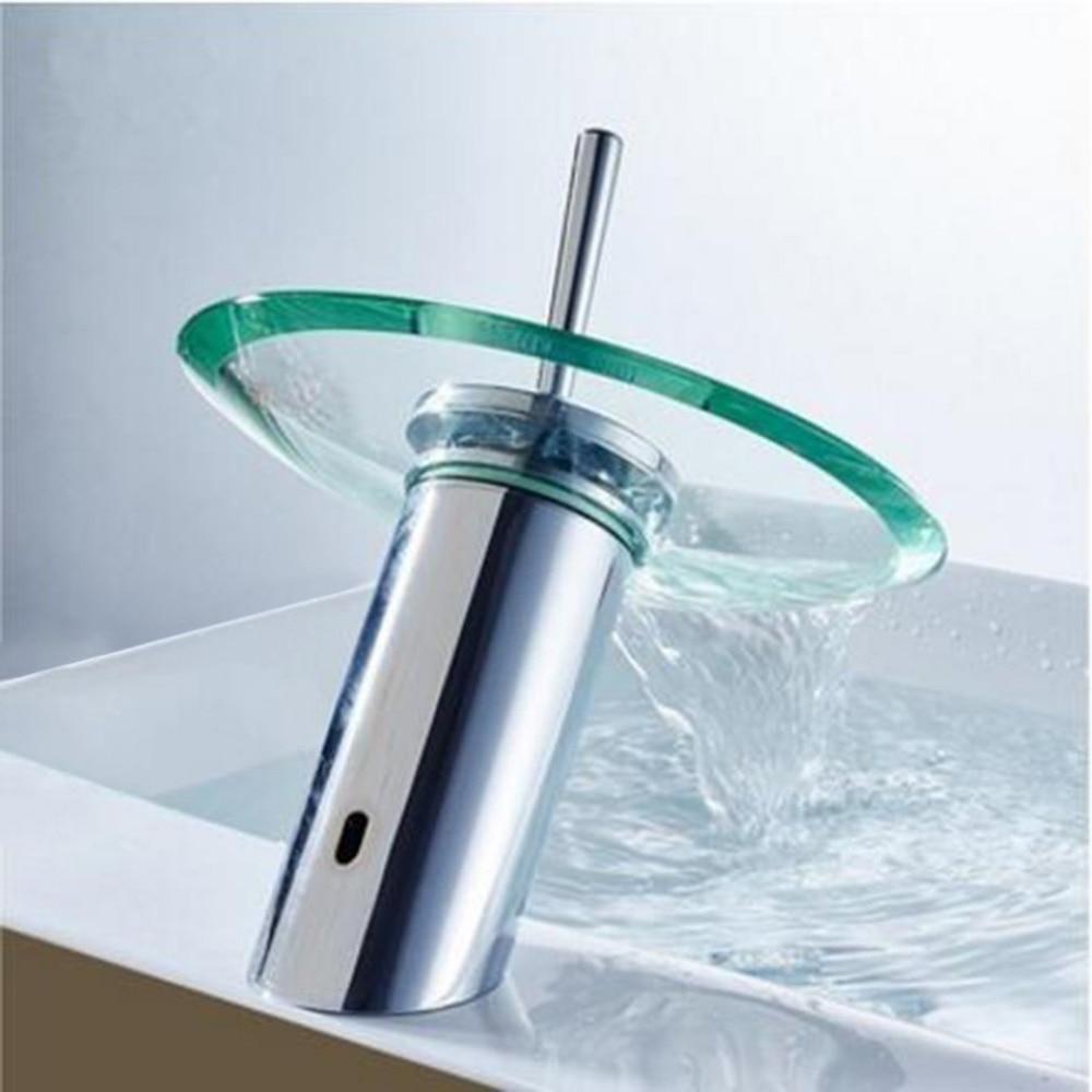 Lagoon – Glass Disc Waterfall Basin Faucet
