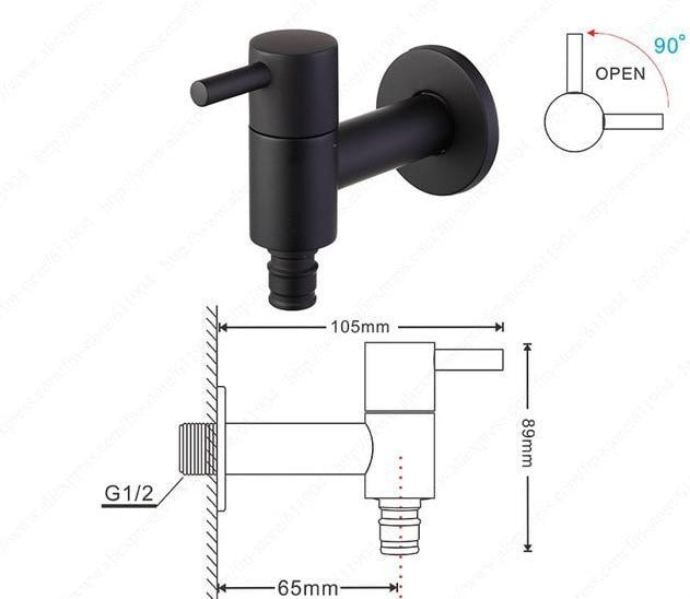 Pavia – Chrome Wall Mounted Single Lever Tap