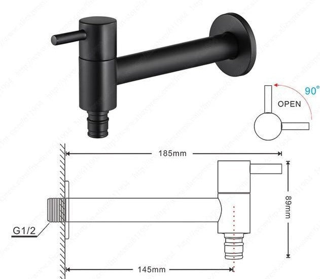 Pavia – Chrome Wall Mounted Single Lever Tap