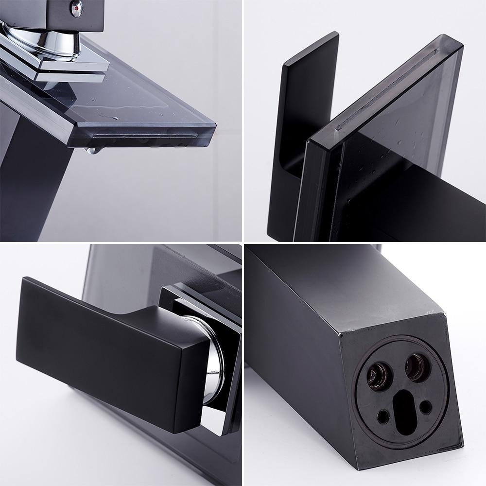 Parma – Glass Spout Waterfall Basin Mixer