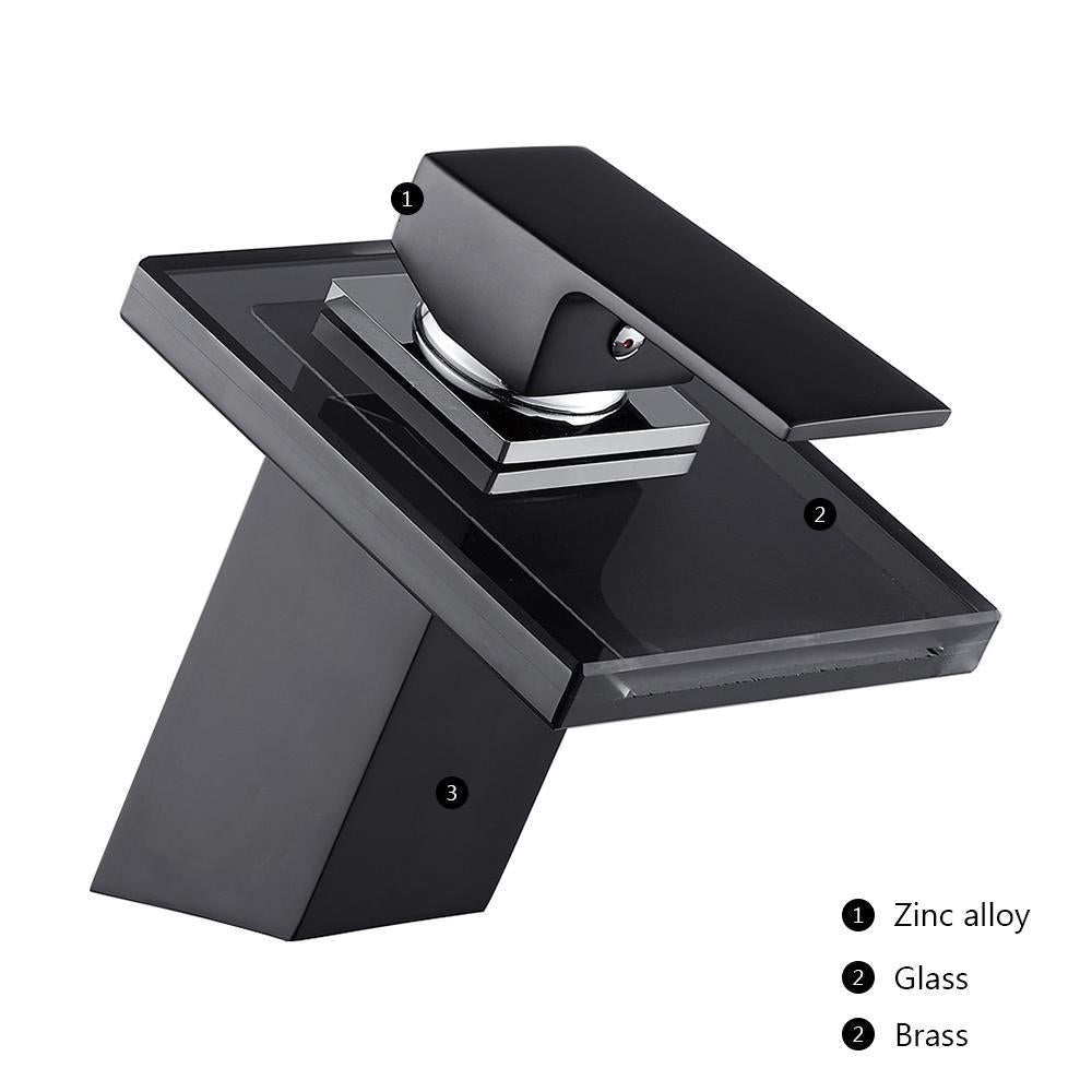 Parma – Glass Spout Waterfall Basin Mixer