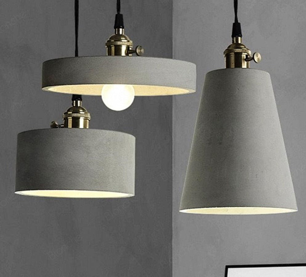 Padova – Cast Cement Industrial Pendant