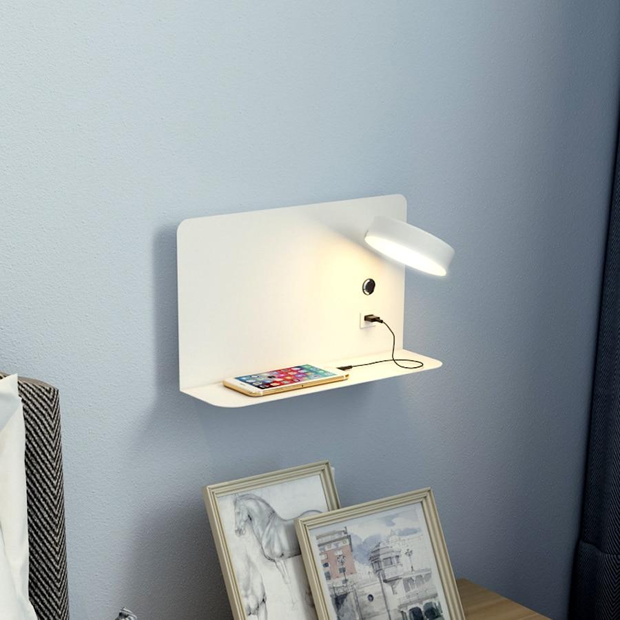 Merano – Bedside LED Wall Light with USB Charger