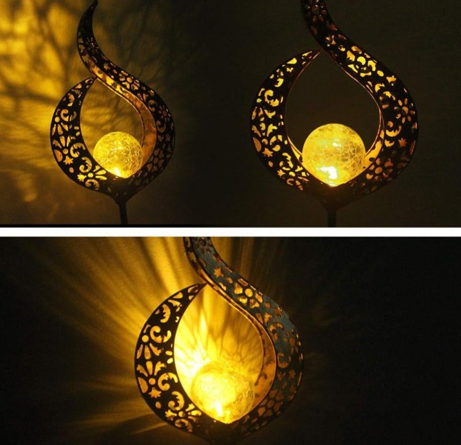 Fenja – Solar Flame-Effect Garden Stake Light