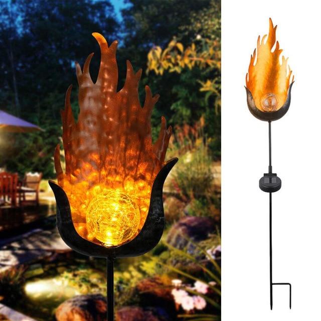 Fenja – Solar Flame-Effect Garden Stake Light