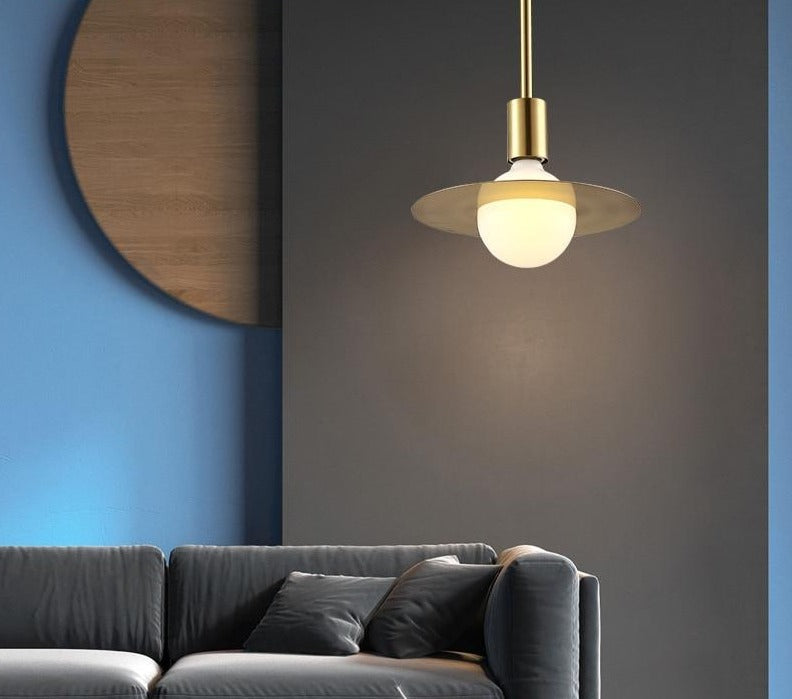 Positano – Flat Metal Disc Pendant Light