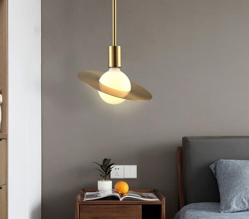 Positano – Flat Metal Disc Pendant Light