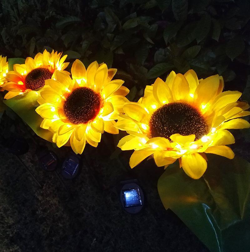 Viggo – Solar Sunflower Garden Lights, Set of 2