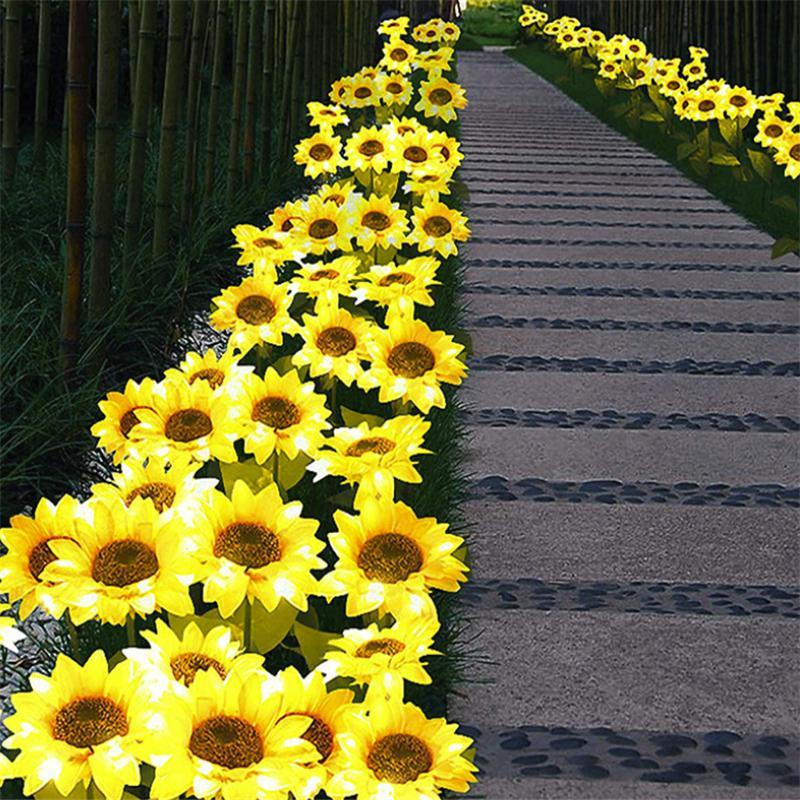 Viggo – Solar Sunflower Garden Lights, Set of 2