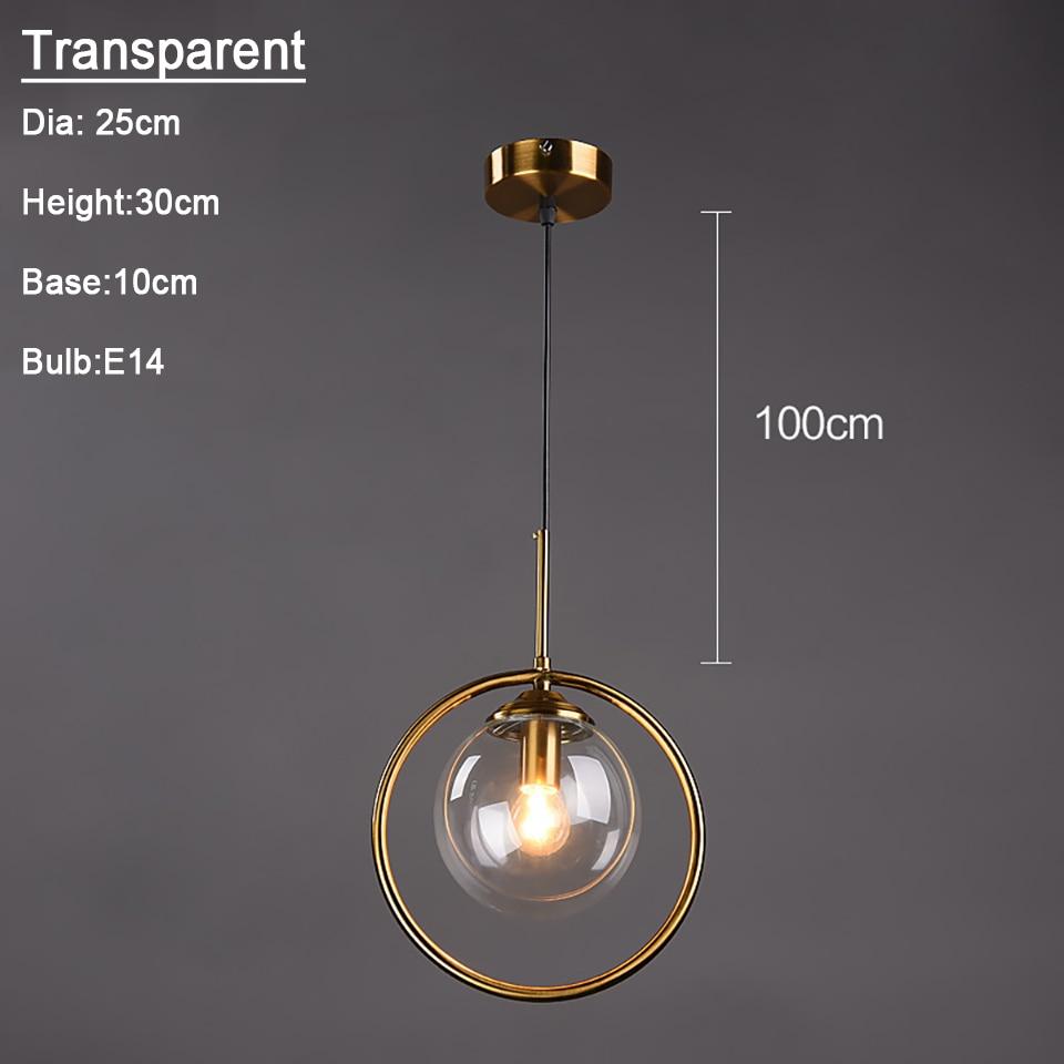 Verona – Glass Globe Ring Pendant Light
