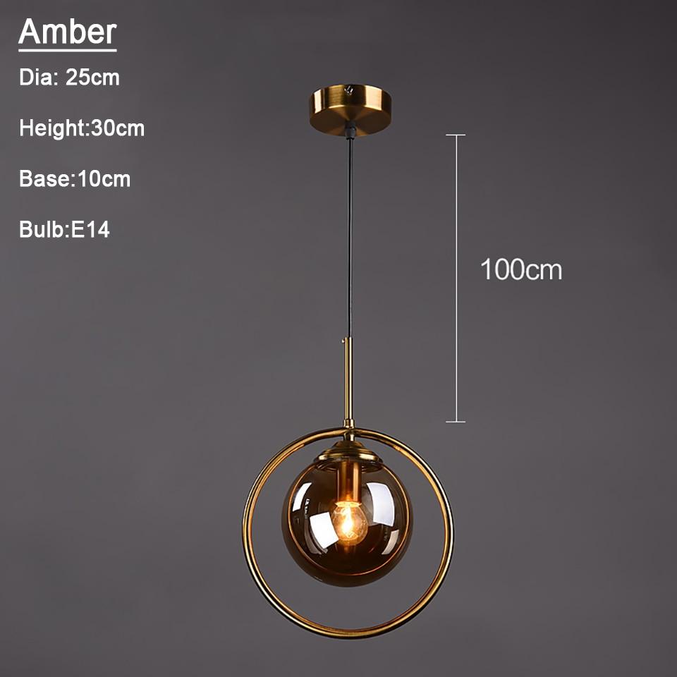 Verona – Glass Globe Ring Pendant Light