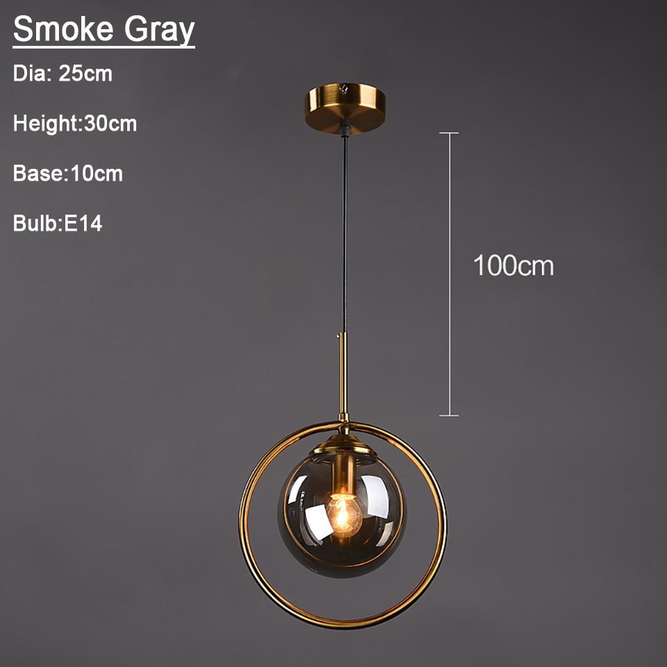 Verona – Glass Globe Ring Pendant Light