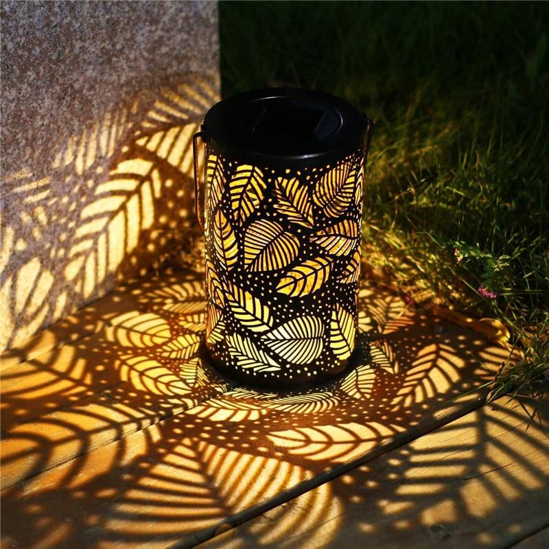 Como – Leaf Cut-Out Solar Garden Lantern
