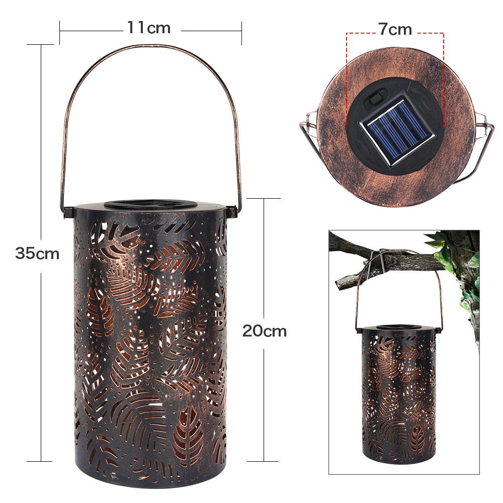 Como – Leaf Cut-Out Solar Garden Lantern