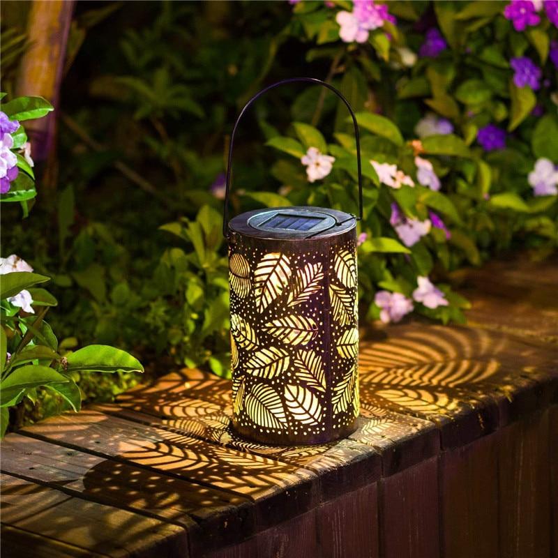 Como – Leaf Cut-Out Solar Garden Lantern