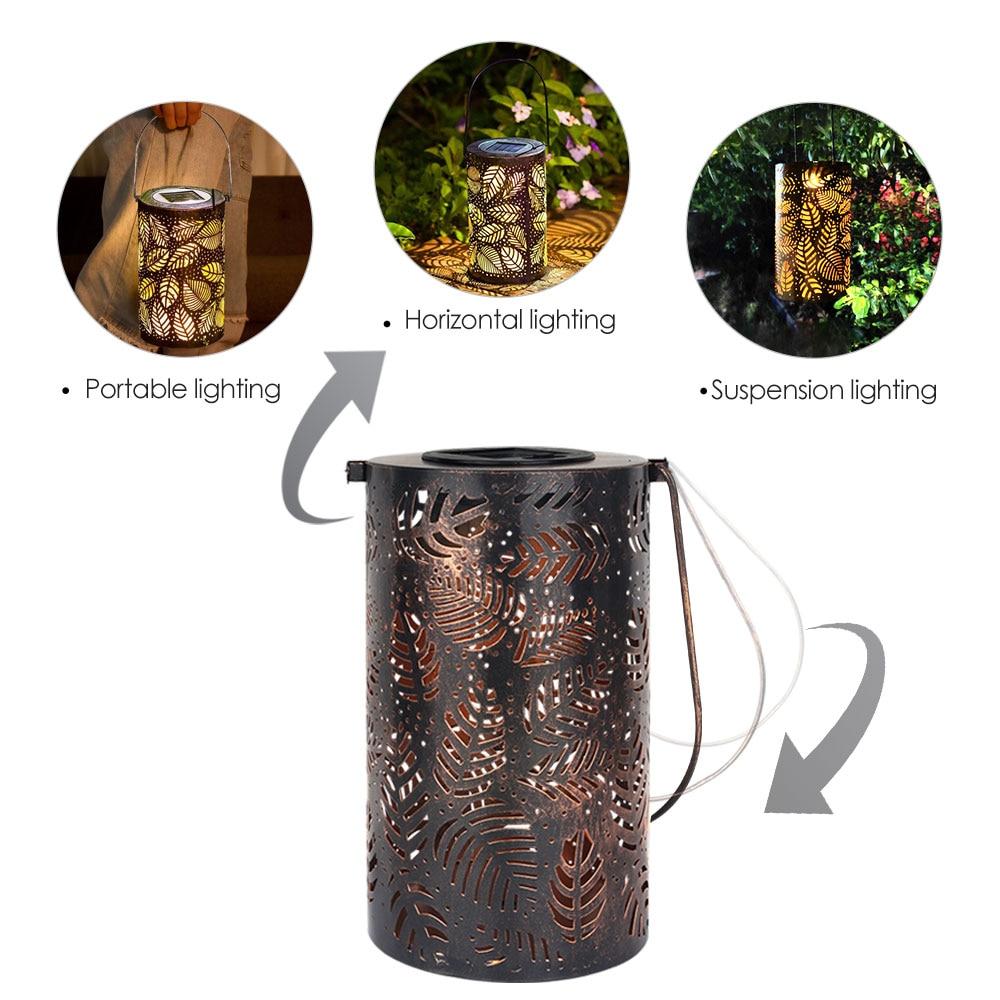 Como – Leaf Cut-Out Solar Garden Lantern