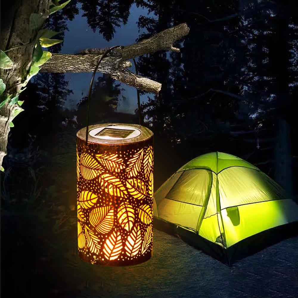 Como – Leaf Cut-Out Solar Garden Lantern