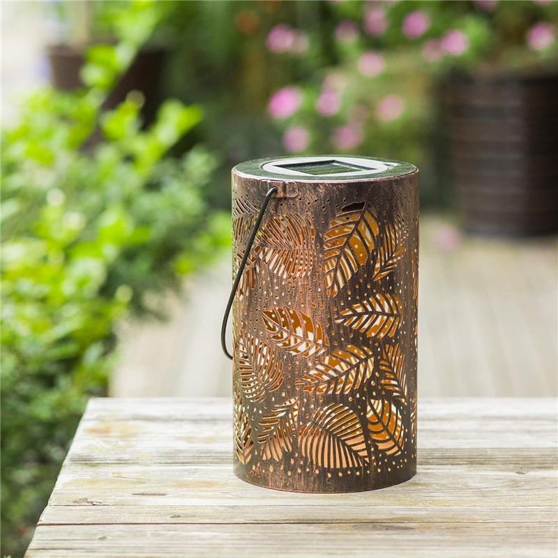 Como – Leaf Cut-Out Solar Garden Lantern