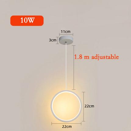 Sorrento – Circular Acrylic LED Ring Pendant