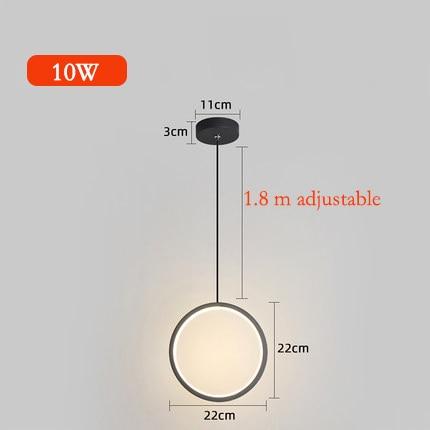 Sorrento – Circular Acrylic LED Ring Pendant