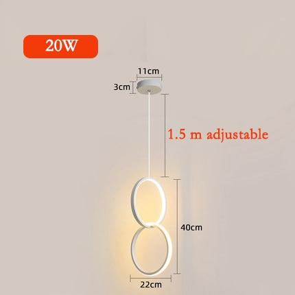 Sorrento – Circular Acrylic LED Ring Pendant