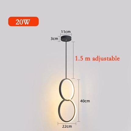 Sorrento – Circular Acrylic LED Ring Pendant
