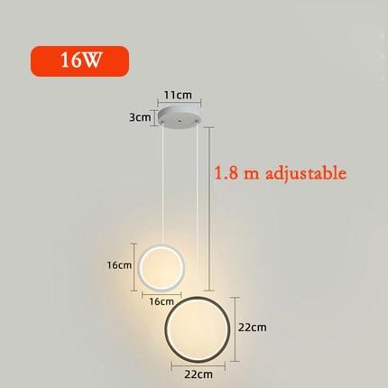 Sorrento – Circular Acrylic LED Ring Pendant