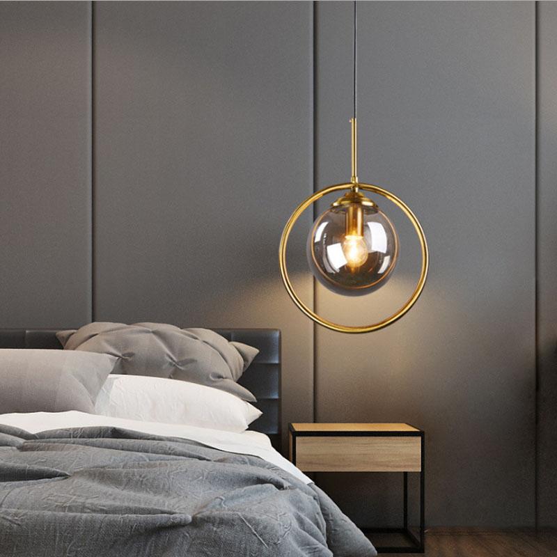 Verona – Glass Globe Ring Pendant Light