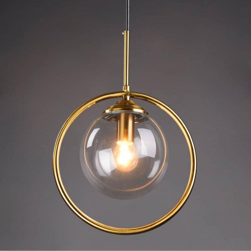 Verona – Glass Globe Ring Pendant Light