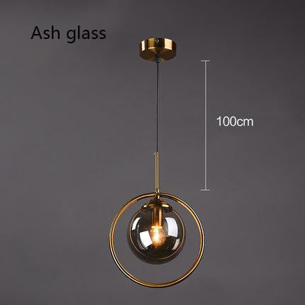 Verona – Glass Globe Ring Pendant Light