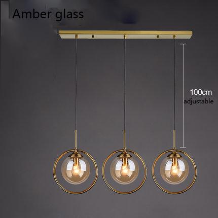 Verona – Glass Globe Ring Pendant Light