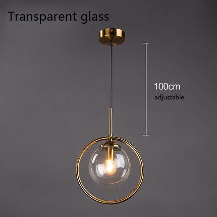 Verona – Glass Globe Ring Pendant Light