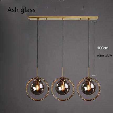 Verona – Glass Globe Ring Pendant Light