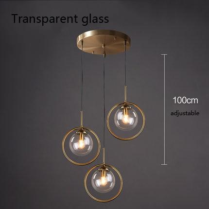 Verona – Glass Globe Ring Pendant Light