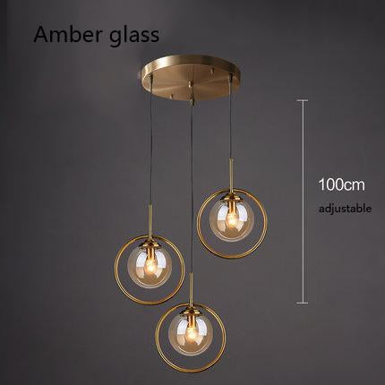 Verona – Glass Globe Ring Pendant Light